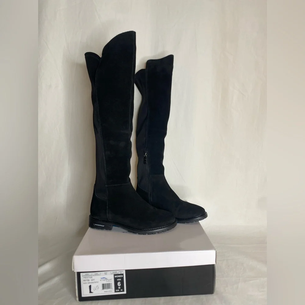 Women's Aqua College Prestige Waterproof Over-The-Knee Boots New Size 6 - Picture 1 of 8